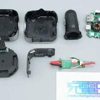 自带数显屏可实时查看电瓶电压，酷态科100W拉拉线数显车充拆解