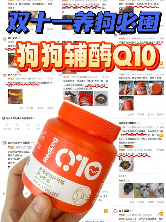 双十一必囤辅酶Q10，想要养护心脏的狗狗进！