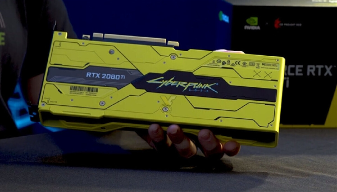 超稀有！NVIDIA赠送黄仁勋亲签RTX 2080 Ti《赛博朋克2077》定制显卡