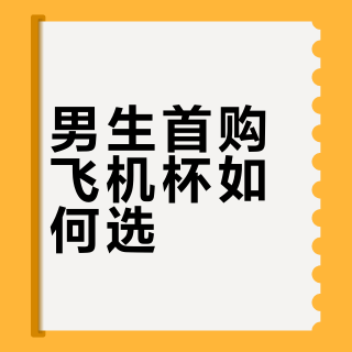男生首购飞机杯如何选？639+用户真实观点全景呈现