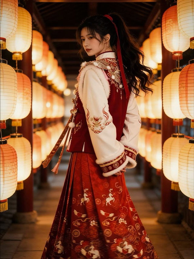 暖冬汉服马年拜年服