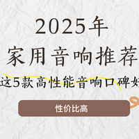 2025年家用音响推荐：盘点5款高性能型号，让你轻松提升生活品质