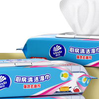 维达厨房湿巾深度体验：大包装省心，去油够力