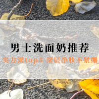 2025男士洗面奶推荐 氨基酸配方抗黑头实力派top5 深层净肤不紧绷
