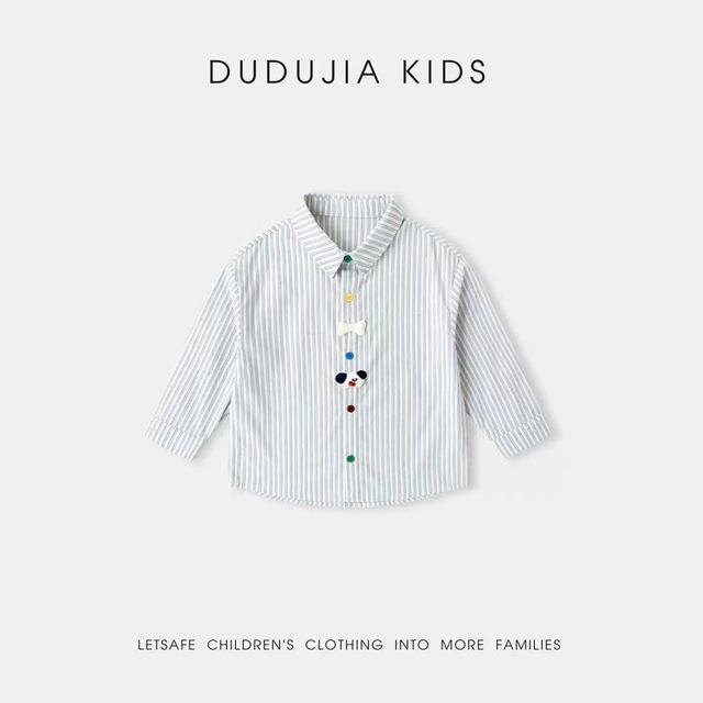 救命！这款A类纯棉衬衫承包了我家娃的春秋穿搭✨