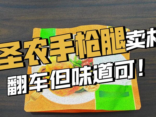 试吃圣农空气炸锅蜜汁卤香霸气手枪腿，好吃是好吃，但是一点都不霸气