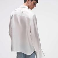 张杰同款封神！BORC珍珠风琴褶白衬衫男女通杀✨