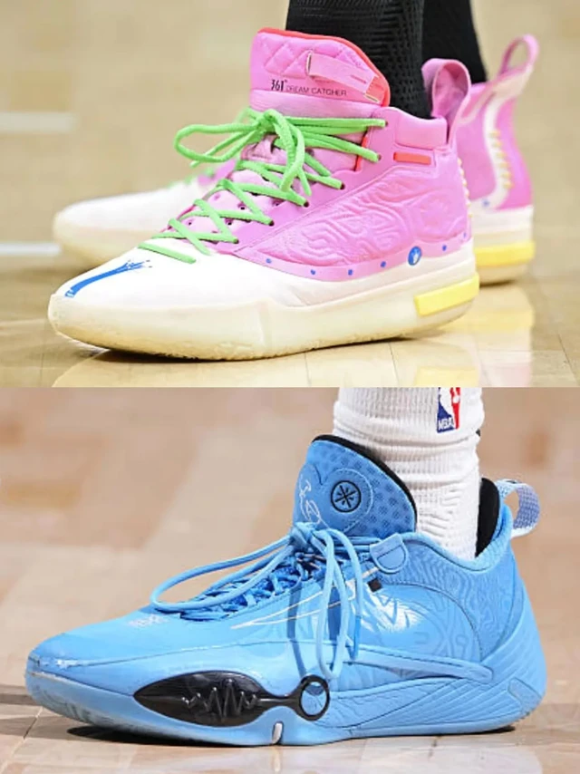 NBA球员上脚球鞋（12.5/6）李宁——全城14、闪击12、韦德之道12
361°——超新星2.0pro、约基奇一代
安踏——欧文二代、瞬息1代、空域6
匹克——维金斯4代 
#NBA球员上脚球鞋 