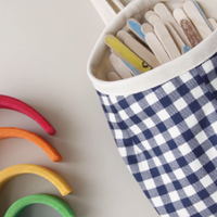 盐巴手作 悬挂式多功能储物收纳袋