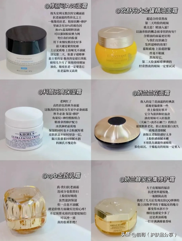 让你无限回购的面霜都有哪些?这6款大牌抗老面霜更适合沙漠干皮