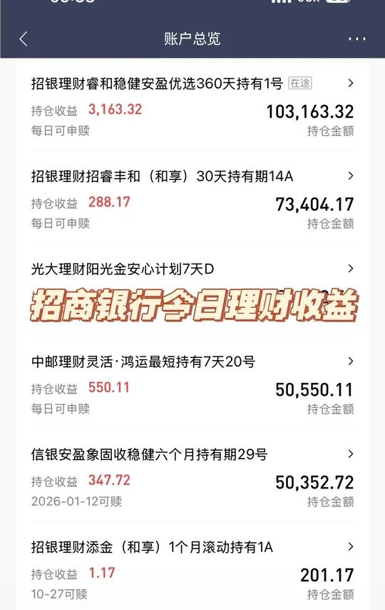 招商银行理财