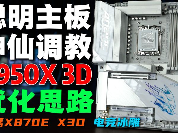 【黑科技】给X3D配上神调教？技嘉X870E X3D电竞冰雕详解！