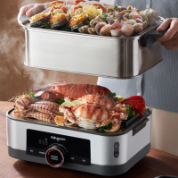 2025电蒸锅什么牌子最好？东菱电蒸锅12L大容量应对多样烹饪场景