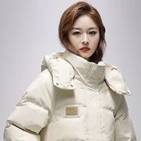 长款加厚羽绒服，防泼溅易清洁，冬天不怕冷！