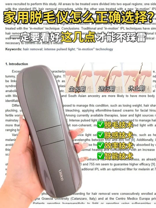家用脱毛仪科普！4个硬核选购标准必看