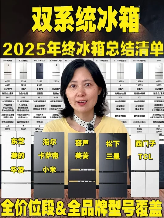 冰箱闭眼入|2025年冰箱年终选购总结大盘点