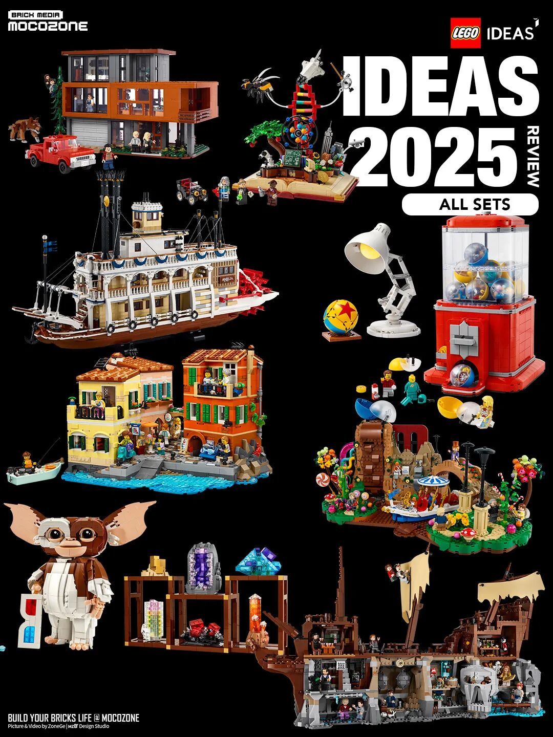 回顾一下乐高2025年IDEAS系列推出的所有套装!
