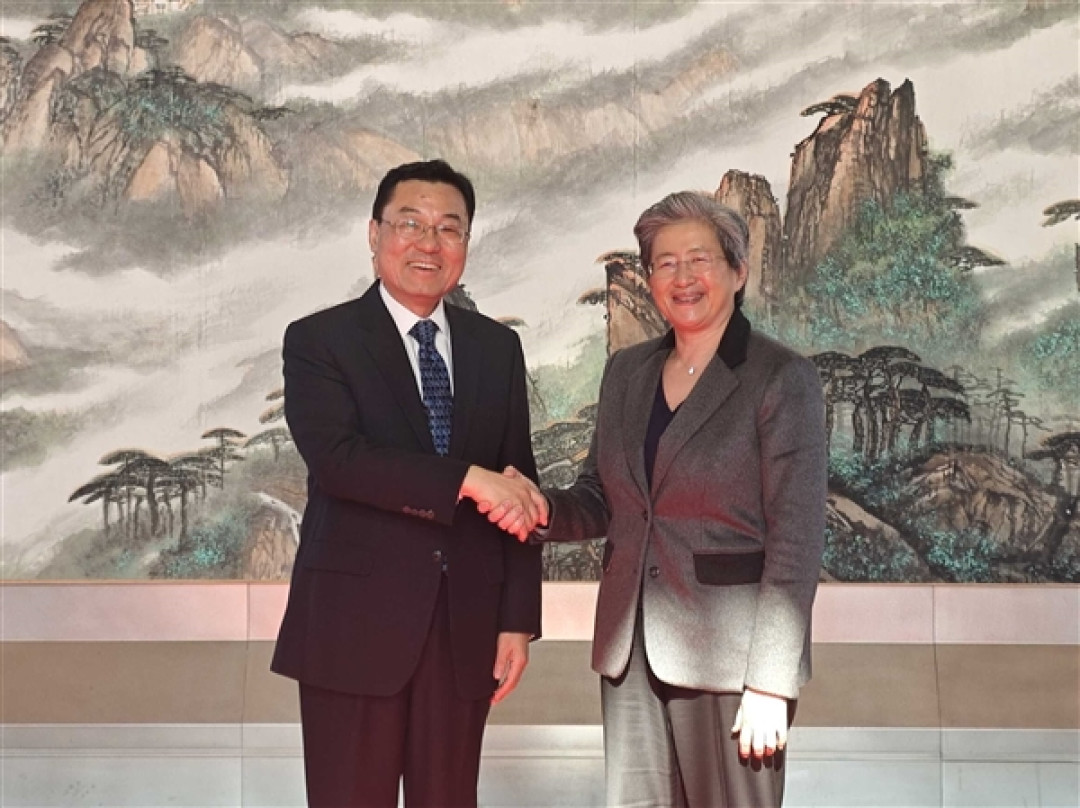 AMD首席执行官苏姿丰获中国驻美国大使会见