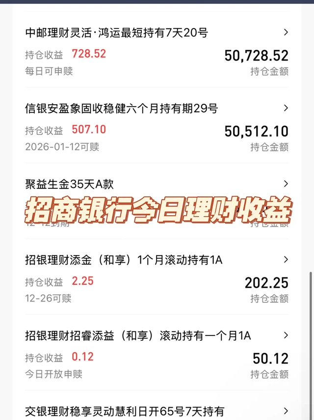 招商银行理财