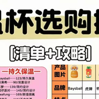 别瞎买保温水杯！品牌排行榜前十名，教你怎么选长效锁温不漏水款