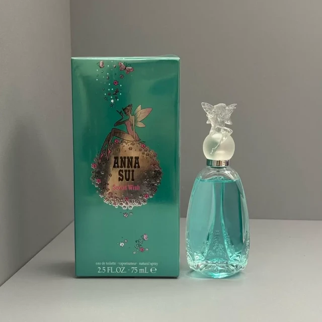 安娜苏 许愿精灵女士香水。安娜苏 许愿精灵女士香水75ml
Anna Sui Secret Wish, 2005 
香调：果香花香调
前调：柠檬 香瓜 桃子 金盏花
中调：菠萝 黑加仑 花香
后调：雪
