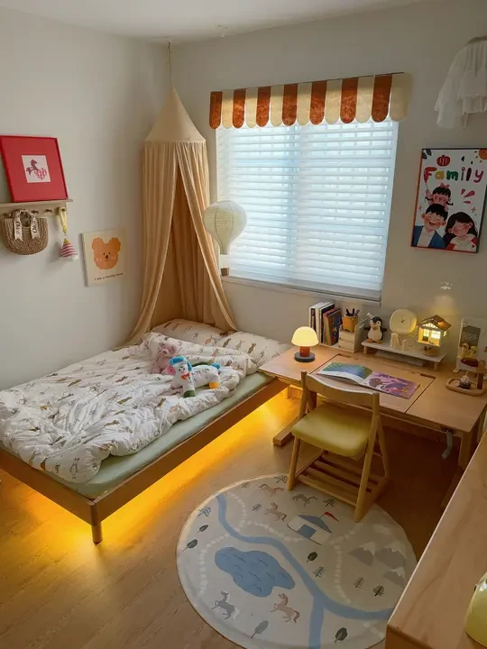 11m²女儿房，软软糯糯越看越喜欢！