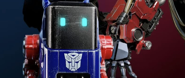 重力星球×变形金刚联名65W氮化镓桌面快充站