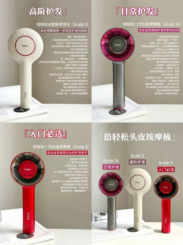 一篇教会！倍轻松头皮按摩梳怎么选！