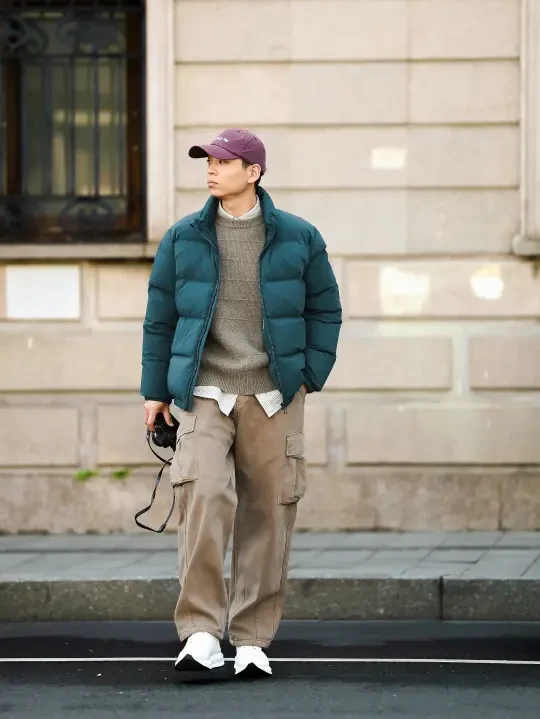 男生冬日穿搭也需要一些色彩不是吗？📟