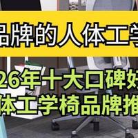 哪个品牌的人体工学椅好 2026年十大口碑好的人体工学椅品牌推荐