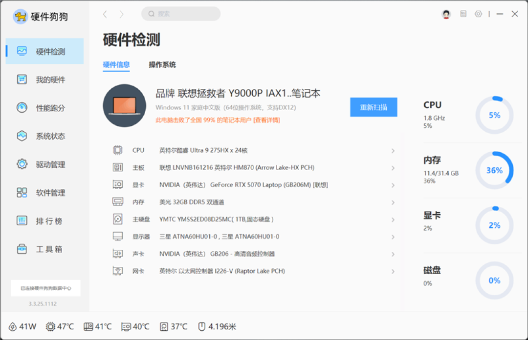 联想拯救者Y9000P笔记本评测:3A游戏无压力 特殊时刻长江存储更值得信赖