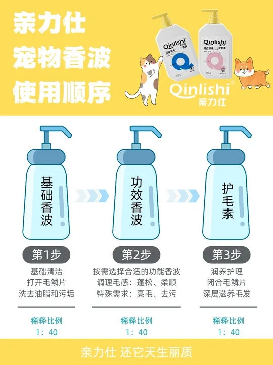 三步洗出赛级毛，亲力仕宠物香波使用全攻略
