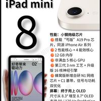 iPad mini8参数曝光,这次升级有点狠!