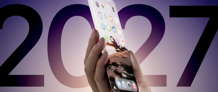 苹果iPhone 20曝光：无开孔真全面屏+四曲面弯折设计，2027年发布