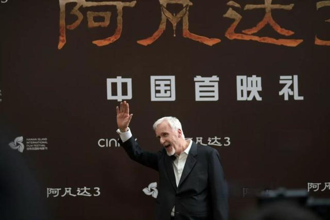 阿凡达3首映星光：章子怡热聊卡梅隆，台下还坐着郭帆杨紫琼