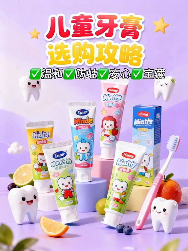 呵护儿童牙齿选这五款宝藏儿童牙膏