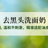 2025男士去黑头洗面奶TOP10测评：控油净孔+温和不刺激
