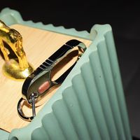 钛合金+红酸枝木 匠心独运 FEGVE费戈钛镶木钥匙环