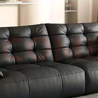 林氏家居意式复古大黑熊真皮沙发客厅2025年新款头层牛皮 不错