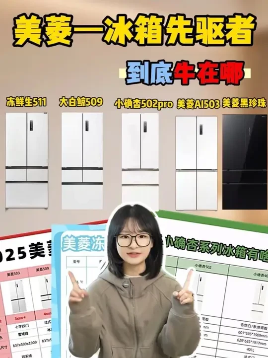 军工老牌藏不住！美菱5款宝藏冰箱闭眼冲✅ 第一款：美菱大白鲸509
👉 核心优势：59.9cm超薄零嵌+60分钟急速制冰+远程操控，双系统双蒸发器不串味
❤️ 适配人群：冰饮爱好者、咖啡党、聚会达人，