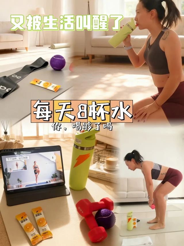 刚炫了两杯，晨起练完还是温fufu的～