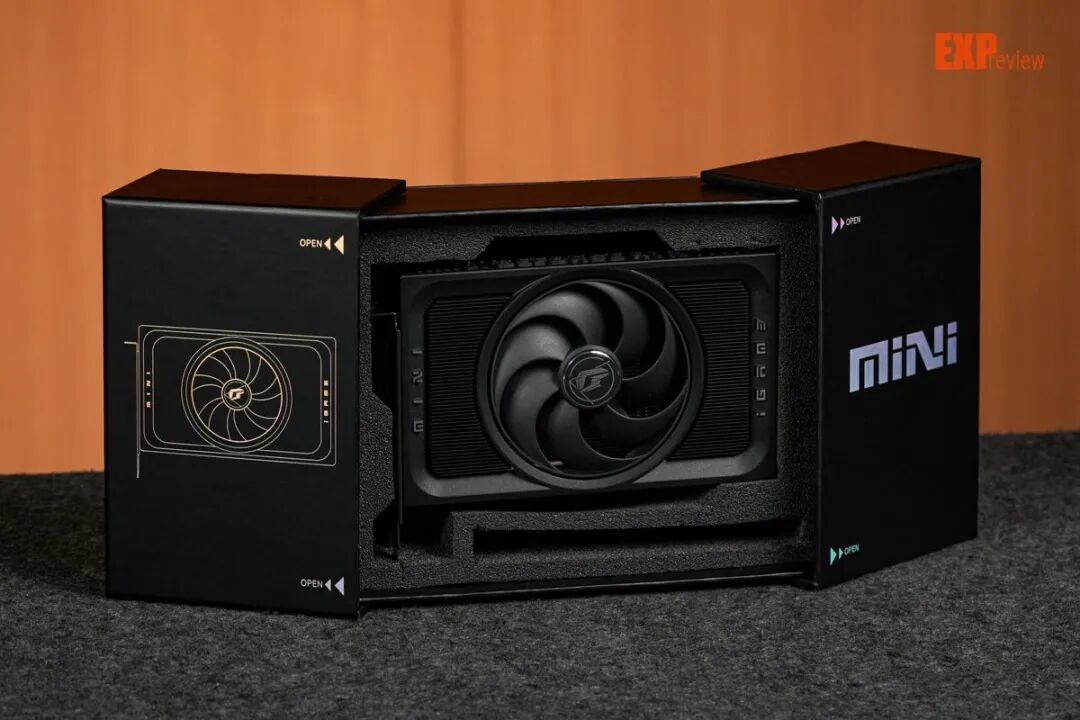 七彩虹iGame GeForce RTX 5070 Mini显卡图赏:仅18cm,单风扇ITX小钢炮