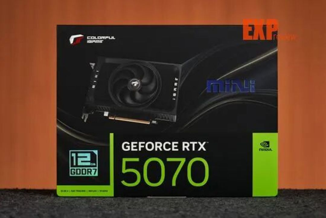七彩虹iGame GeForce RTX 5070 Mini显卡图赏:仅18cm,单风扇ITX小钢炮