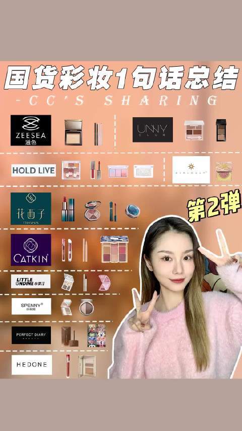 #彩妆产品##微博兴趣创作计划##我的本命装备#  10家国货彩妆一句话总结！完美日记、UNNY等平价实用款，学生党闭眼冲，每个都值得试试～ 南方小林-的微博视频