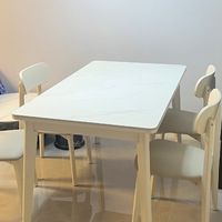 小户型餐厅封神！全友2025北欧风岩板餐桌，颜值实用双在线