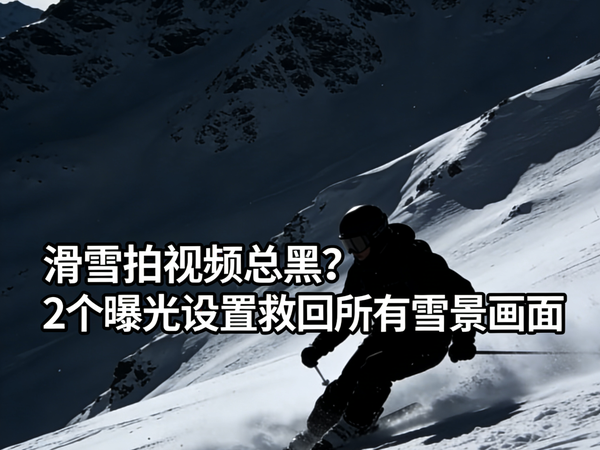 滑雪拍视频总黑？2个曝光设置救回所有雪景画面
