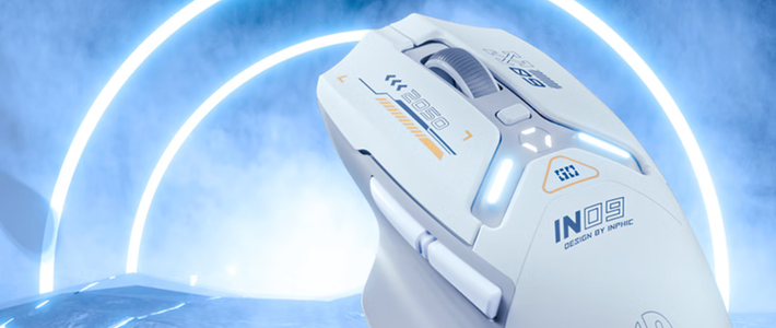 英菲克in9静音版游戏鼠标—这个赛道有点空旷