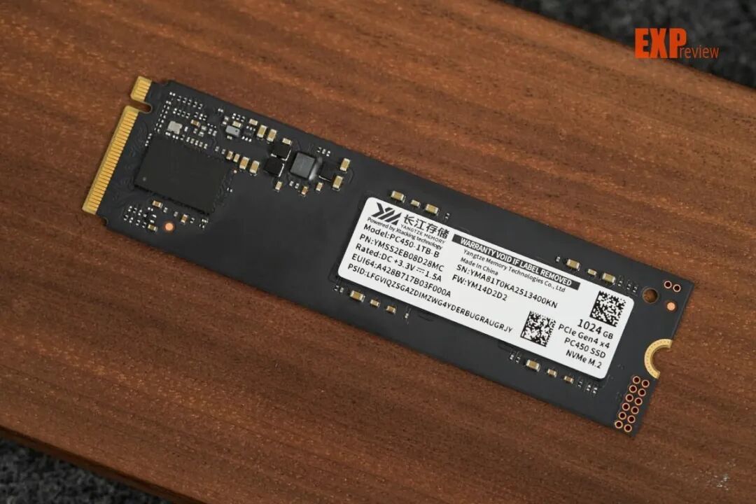 长江存储PC450 1TB SSD评测:低温高效的主流级产品