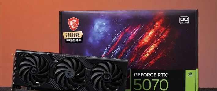 微星RTX 5070 GAMING DUKE龙爵PLUS显卡评测：酷黑薄又轻，性能够份量