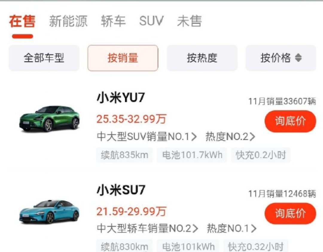 SU7销量大跌,雷军吓了车圈一跳!